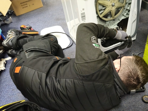 NAC engineer carrying out a repair